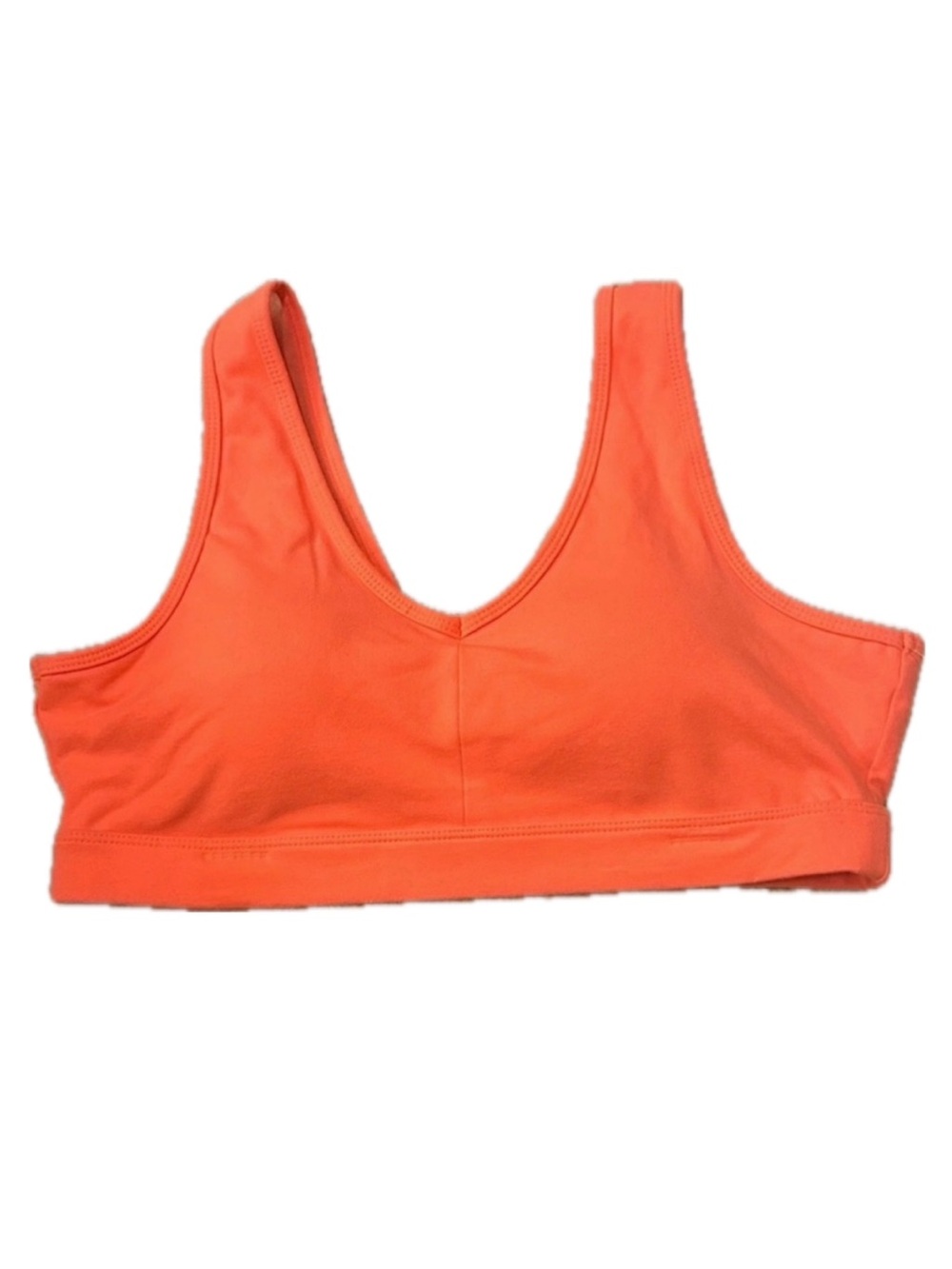 Old Navy Active Go-Dry Coral Light Support V-Neck Sports Bra